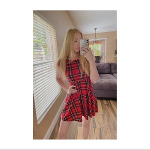 Wet Seal Plaid Skater Dress.